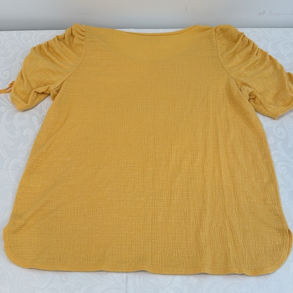 🌟3/$15🌟 Max Studio Ruched Sleeve Top. Size L. - Picture 6 of 12